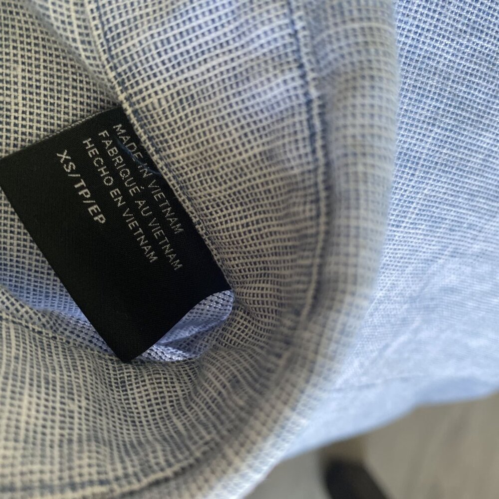 Armani Exchange Slim Dress Shirt in Grey - Picture 6 of 7